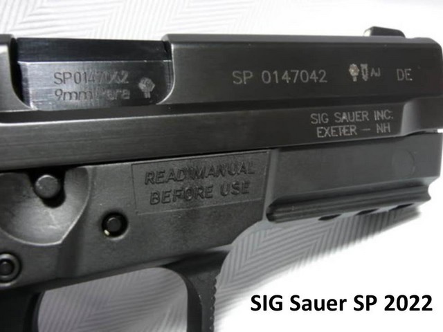 Пневматический пистолет Sig Sauer SP2022